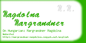 magdolna margrandner business card